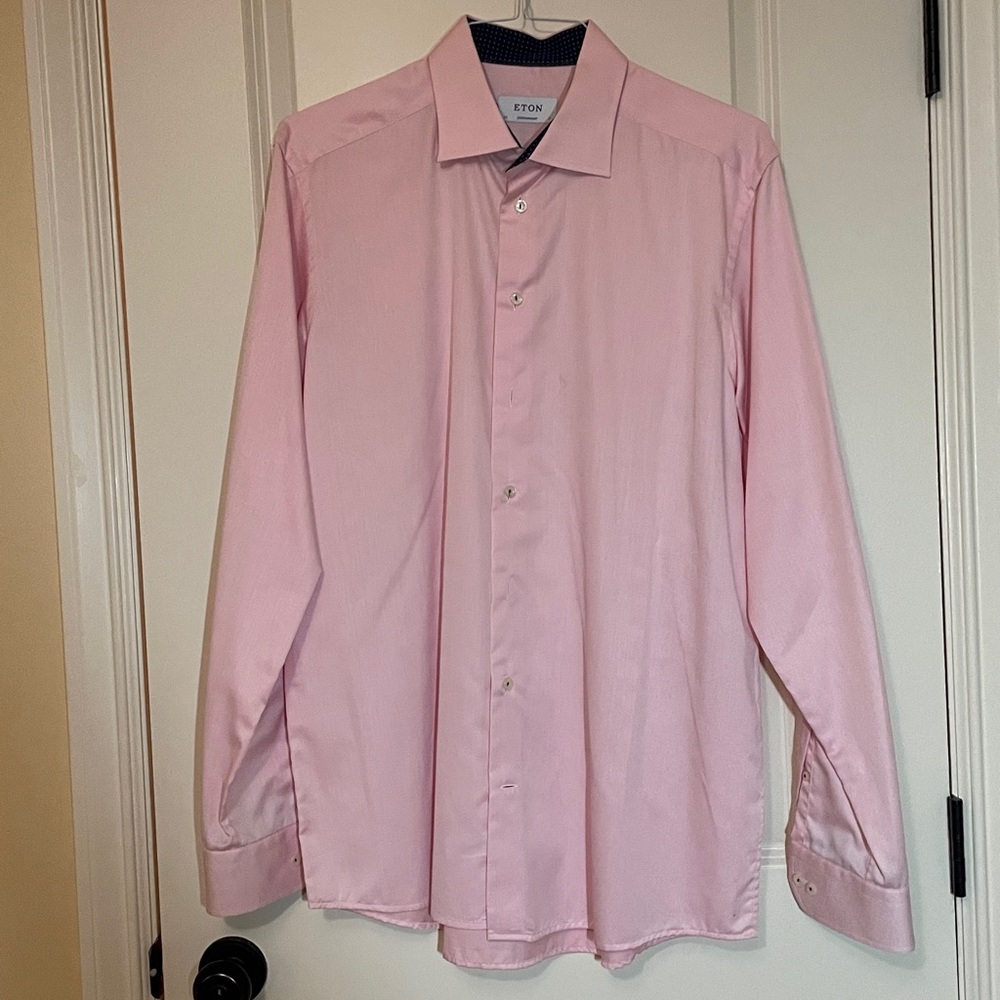 Men’s pink dress shirt like new